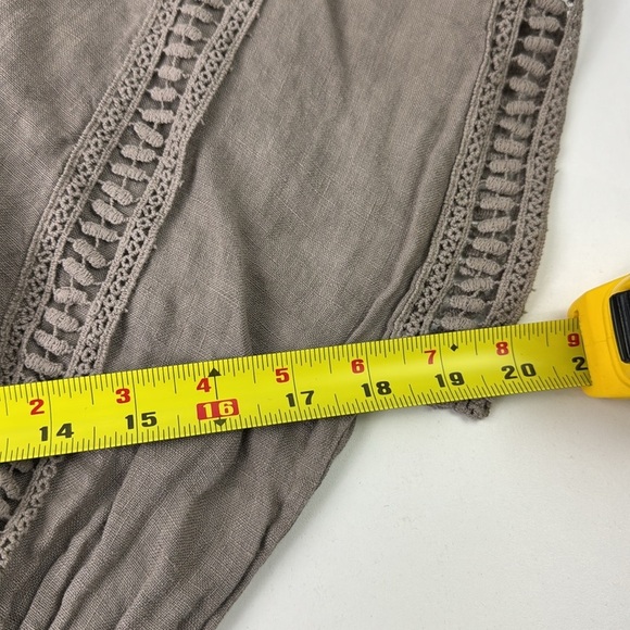 Lungo L'ArnoSand Coloured Linen Dress Made in Italy - Picture 7 of 9